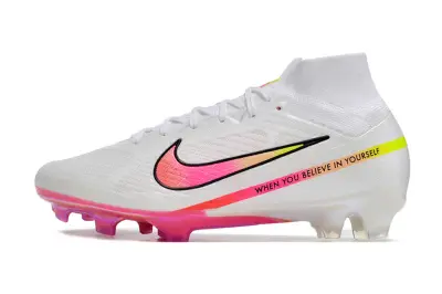 Nike Air Zoom Mercurial Superfly 9 Elite FG - White/Vibrant Pink/Neon Yellow