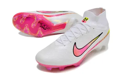 Nike Air Zoom Mercurial Superfly 9 Elite FG - White/Vibrant Pink/Neon Yellow