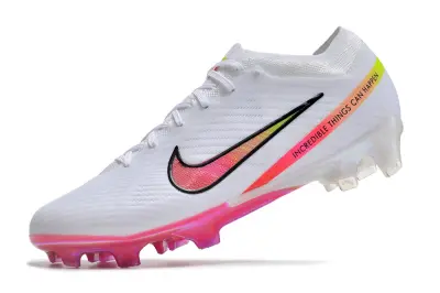 Nike Air Zoom Mercurial Vapor 15 Elite FG - White/Neon Pink/Chartreuse Yellow