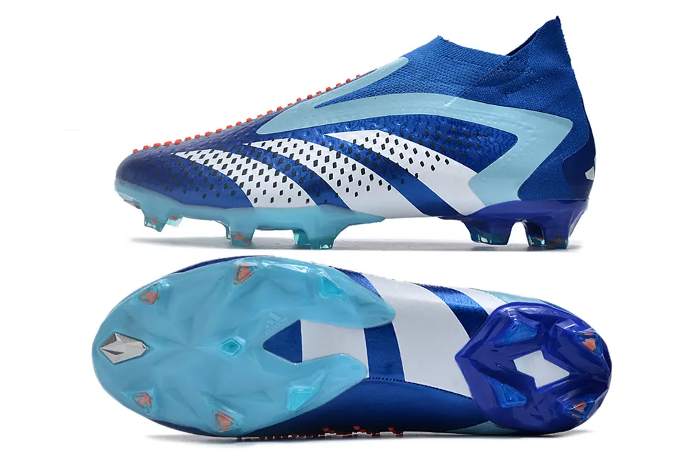 Adidas Predator Accuracy+ Laceless FG - Blue/Cool Blue/Snow White
