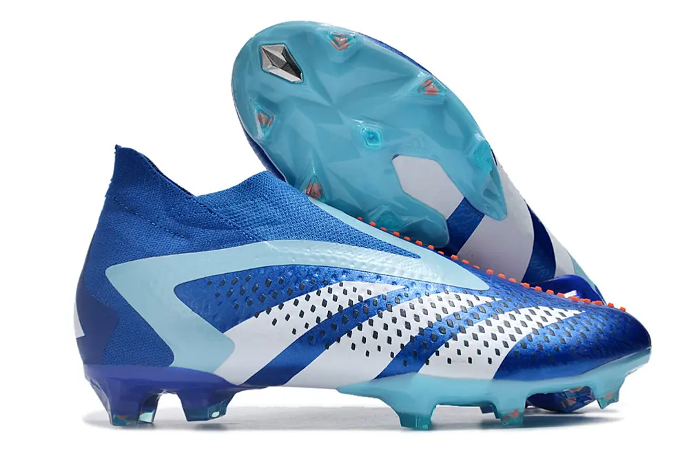 Adidas Predator Accuracy+ Laceless FG - Blue/Cool Blue/Snow White
