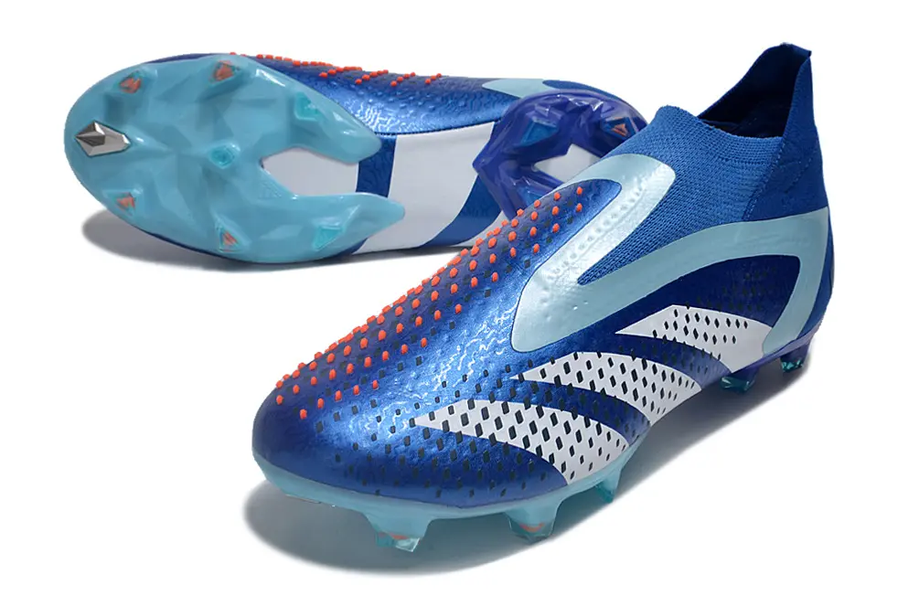 Adidas Predator Accuracy+ Laceless FG - Blue/Cool Blue/Snow White