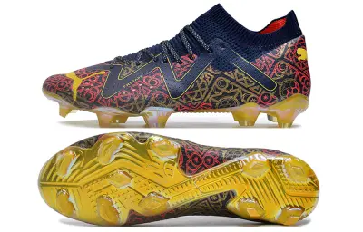 Puma Future Ultimate FG - Navy/Crimson Red/Golden Yellow