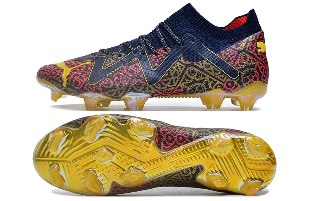 Puma Future Ultimate FG - Navy/Crimson Red/Golden Yellow