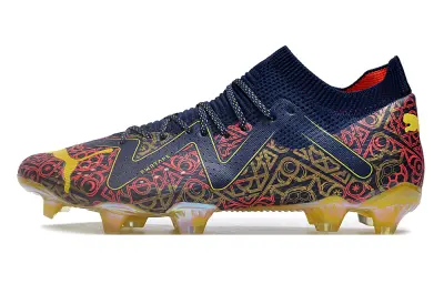 Puma Future Ultimate FG - Navy/Crimson Red/Golden Yellow