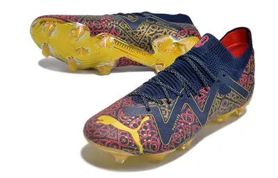 Puma Future Ultimate FG - Navy/Crimson Red/Golden Yellow