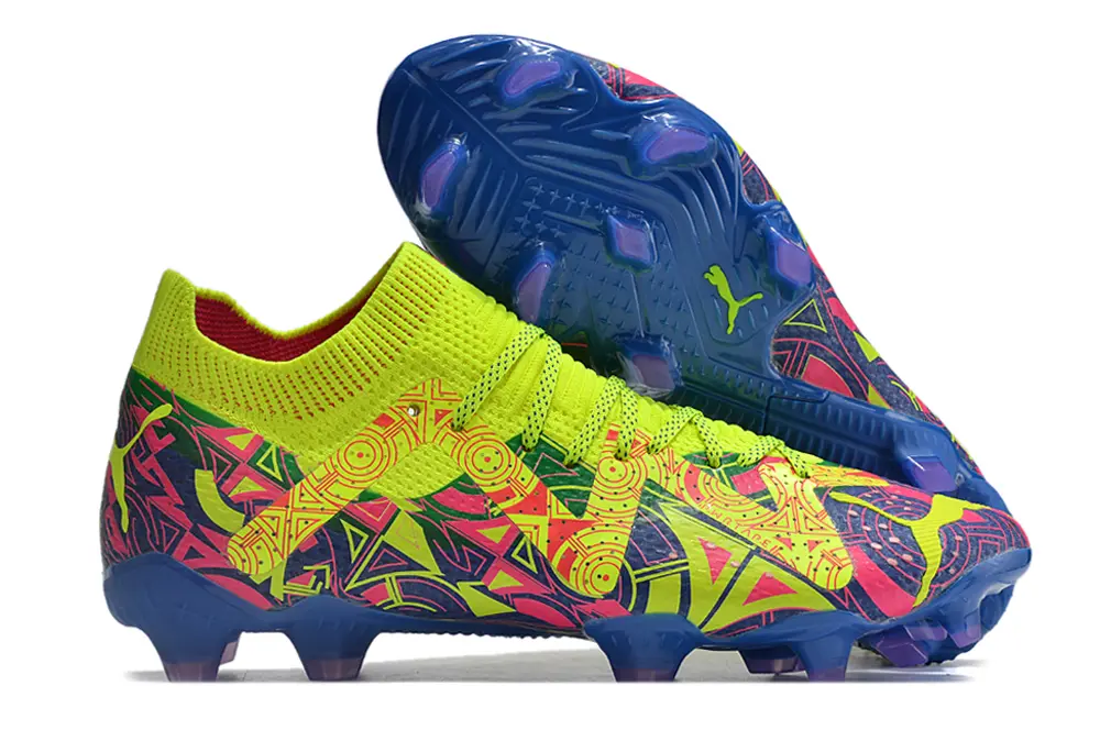 Puma Future Ultimate FG - Yellow/Neon Green/Hot Pink