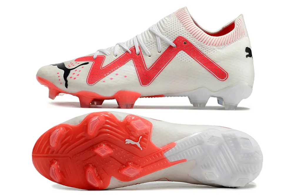 Puma Future Ultimate FG - White/Neon Pink/Red