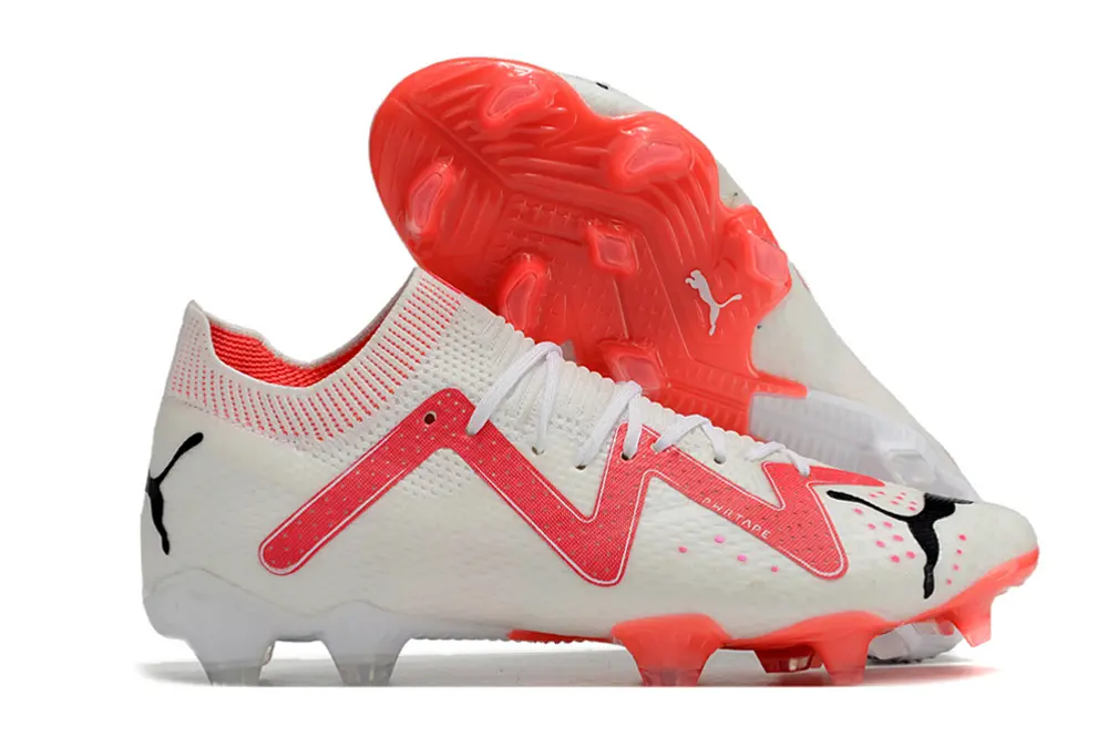 Puma Future Ultimate FG - White/Neon Pink/Red