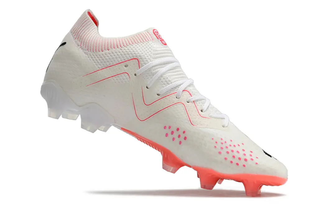 Puma Future Ultimate FG - White/Neon Pink/Red