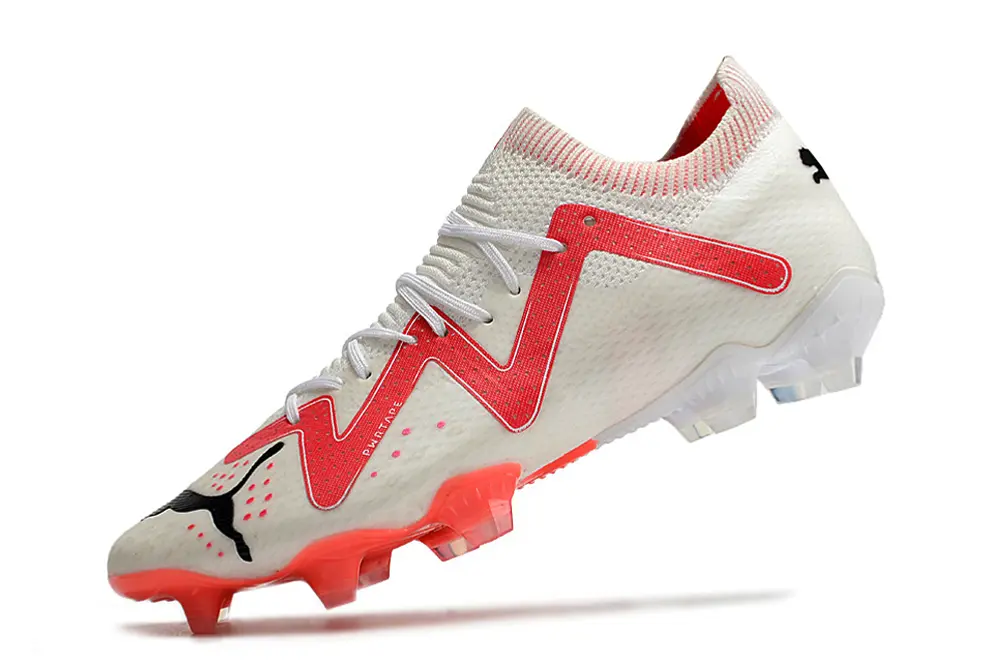 Puma Future Ultimate FG - White/Neon Pink/Red