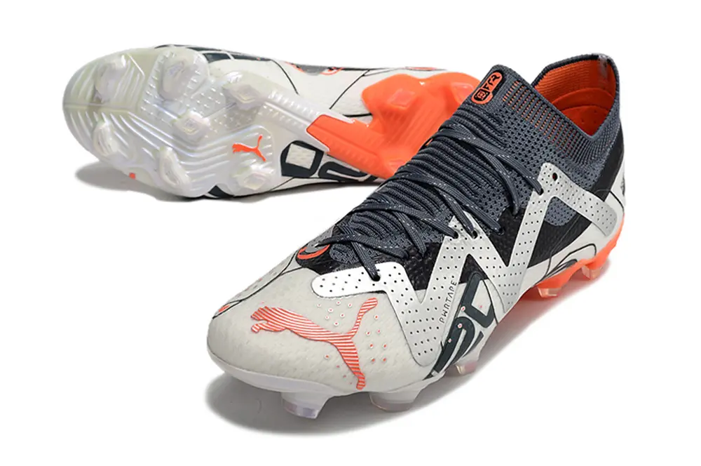 Puma Future Ultimate FG - White/Crisp White/Fiery Orange