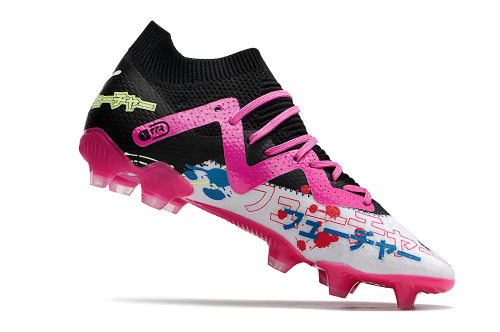 PowerCat x Puma Future Ultimate FG - White/Neon Pink/Lime Green