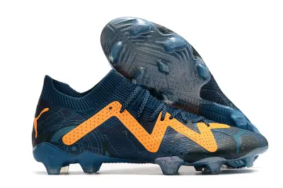 Puma Future Ultimate FG - Navy/Electric Orange/Light Blue