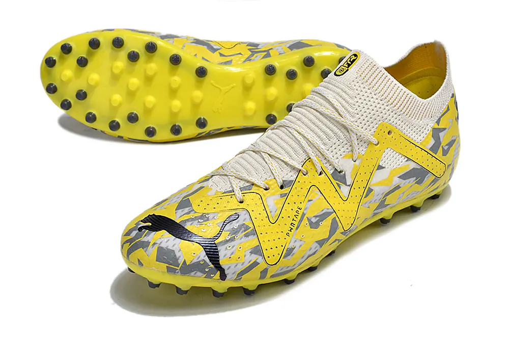 Puma Future Ultimate MG - Yellow/Bright Yellow/Shimmer Grey