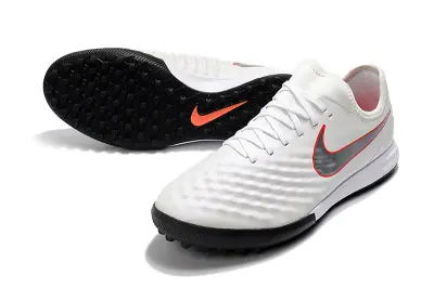 Nike MagistaX Finale 2 TF Astro Turf Soccer Shoes - White/Pure Platinum/Bright Crimson