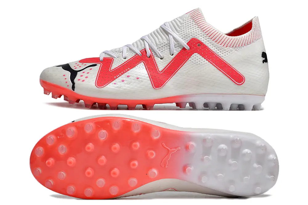 Puma Future Ultimate MG - White/Flame Orange/Solar Red