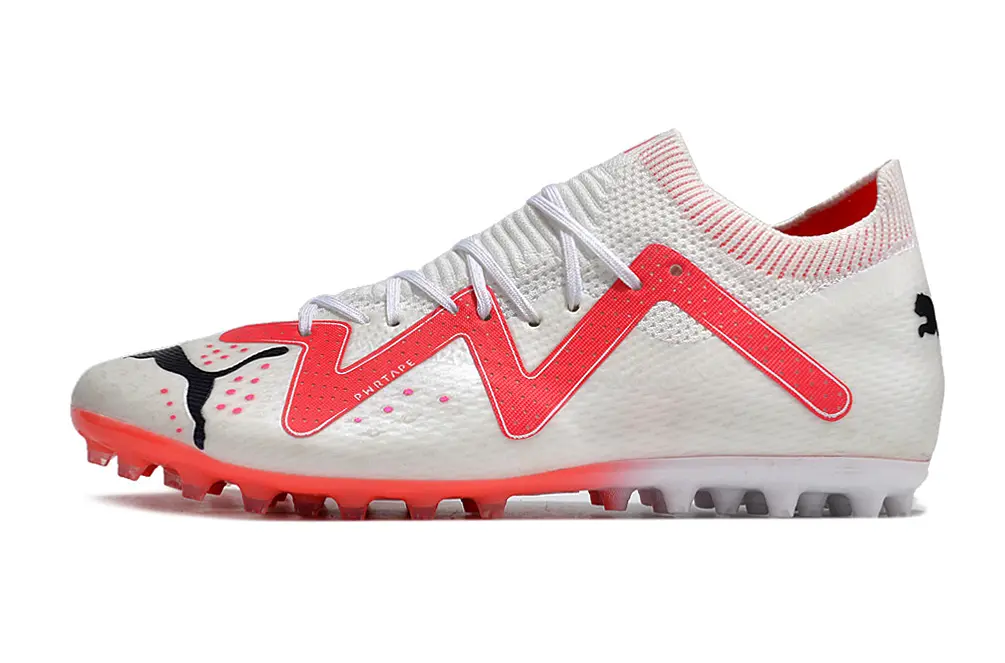 Puma Future Ultimate MG - White/Flame Orange/Solar Red