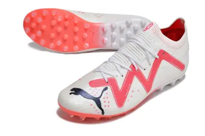 Puma Future Ultimate MG - White/Flame Orange/Solar Red
