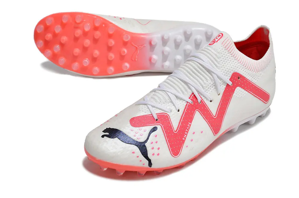 Puma Future Ultimate MG - White/Flame Orange/Solar Red