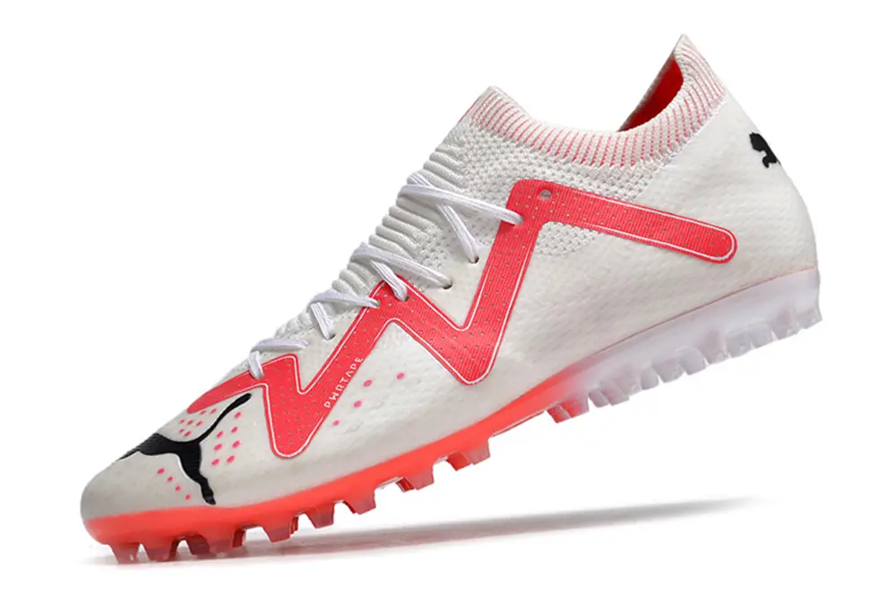 Puma Future Ultimate MG - White/Flame Orange/Solar Red