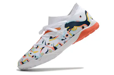 Puma Future Ultimate TF - White/Coral Orange/Blue Black