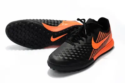 Nike MagistaX Finale 2 TF Astro Turf Soccer Shoes - Black/Electric Orange/Jet Black