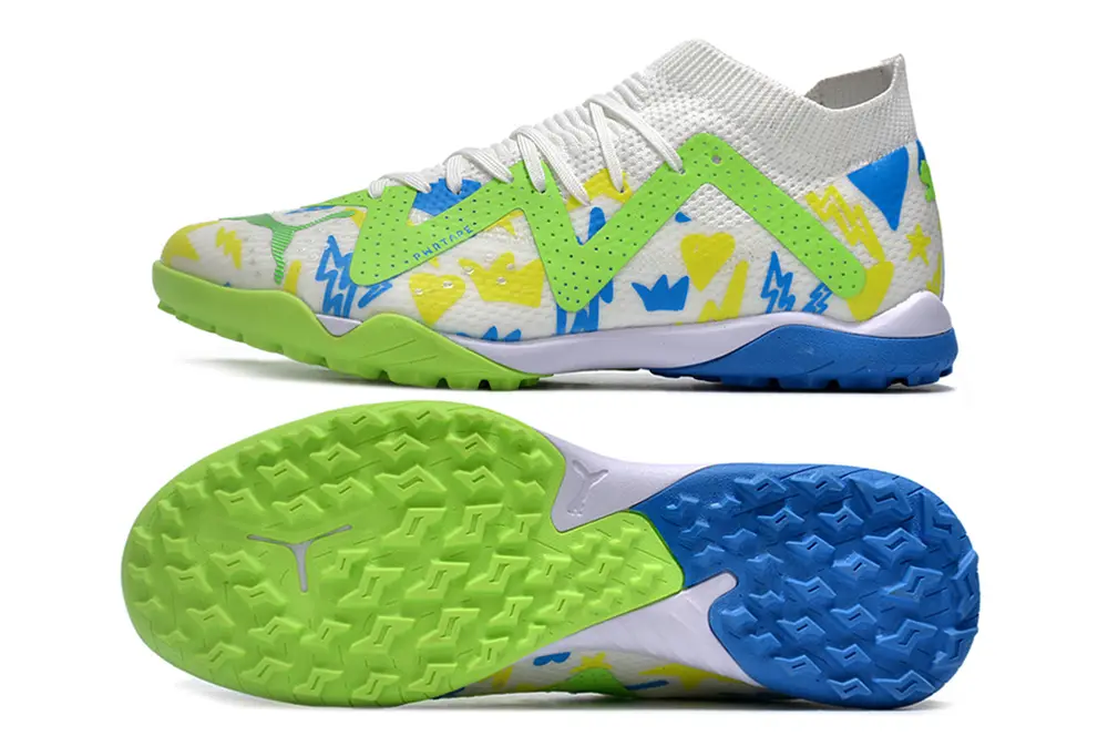 Puma Future Ultimate TF - White/Lime Green/Blue