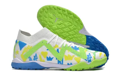 Puma Future Ultimate TF - White/Lime Green/Blue