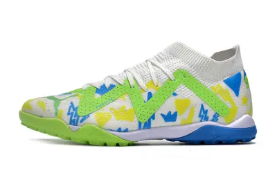 Puma Future Ultimate TF - White/Lime Green/Blue