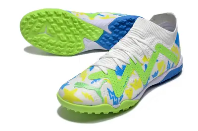 Puma Future Ultimate TF - White/Lime Green/Blue