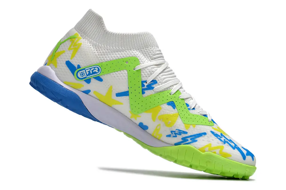 Puma Future Ultimate TF - White/Lime Green/Blue