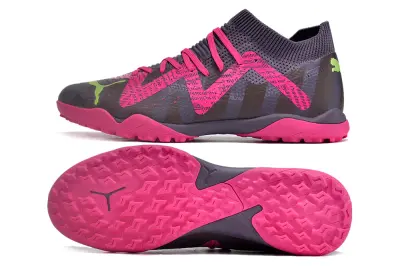 Puma Future Ultimate TF - Gray/Vibrant Pink/Lime Green