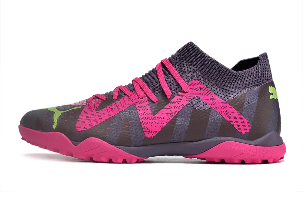 Puma Future Ultimate TF - Gray/Vibrant Pink/Lime Green