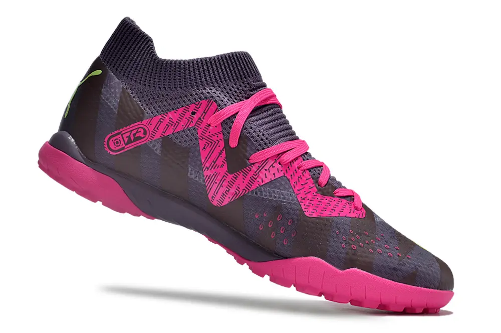 Puma Future Ultimate TF - Gray/Vibrant Pink/Lime Green