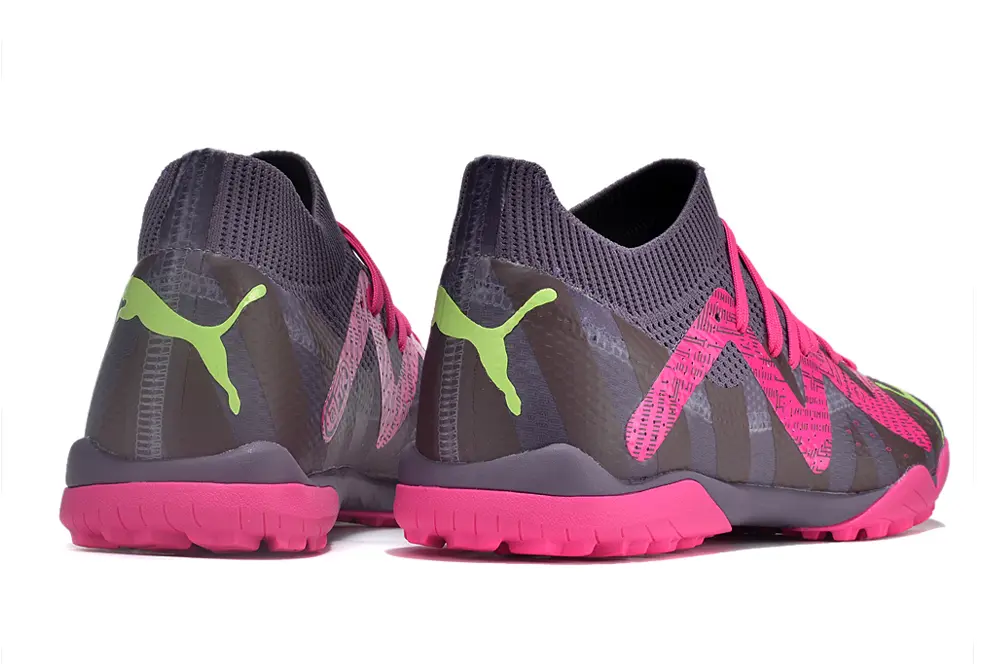 Puma Future Ultimate TF - Gray/Vibrant Pink/Lime Green