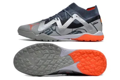 Puma Future Ultimate TF - Gray/Bright Orange/Charcoal Black
