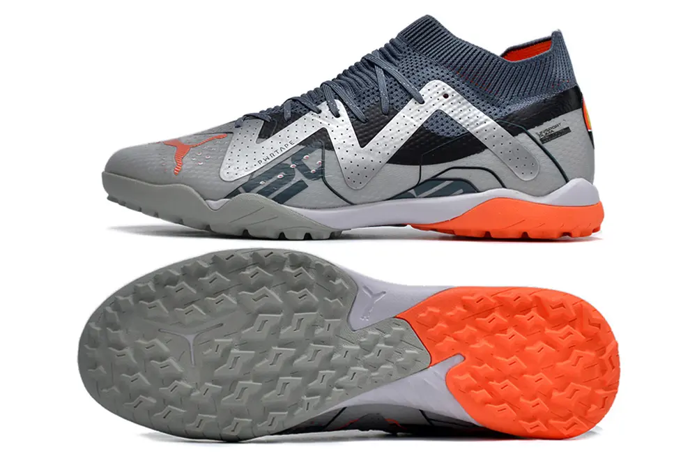 Puma Future Ultimate TF - Gray/Bright Orange/Charcoal Black