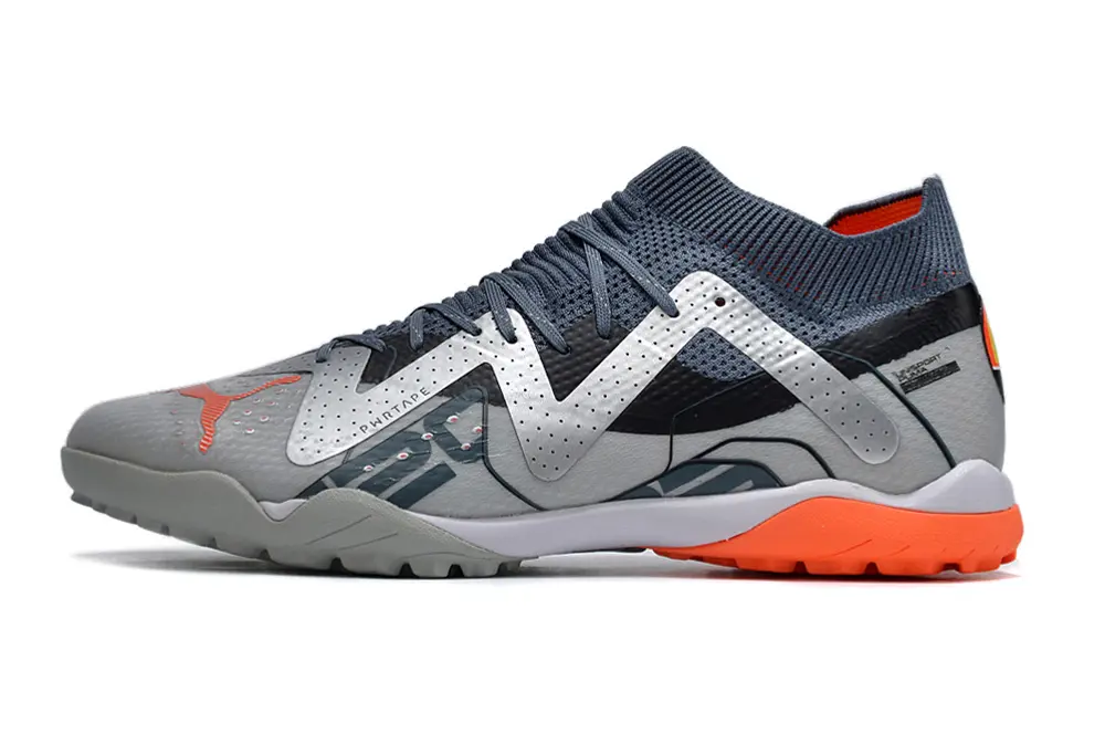 Puma Future Ultimate TF - Gray/Bright Orange/Charcoal Black