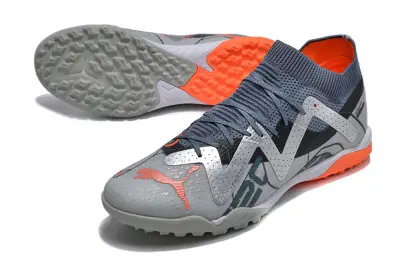 Puma Future Ultimate TF - Gray/Bright Orange/Charcoal Black