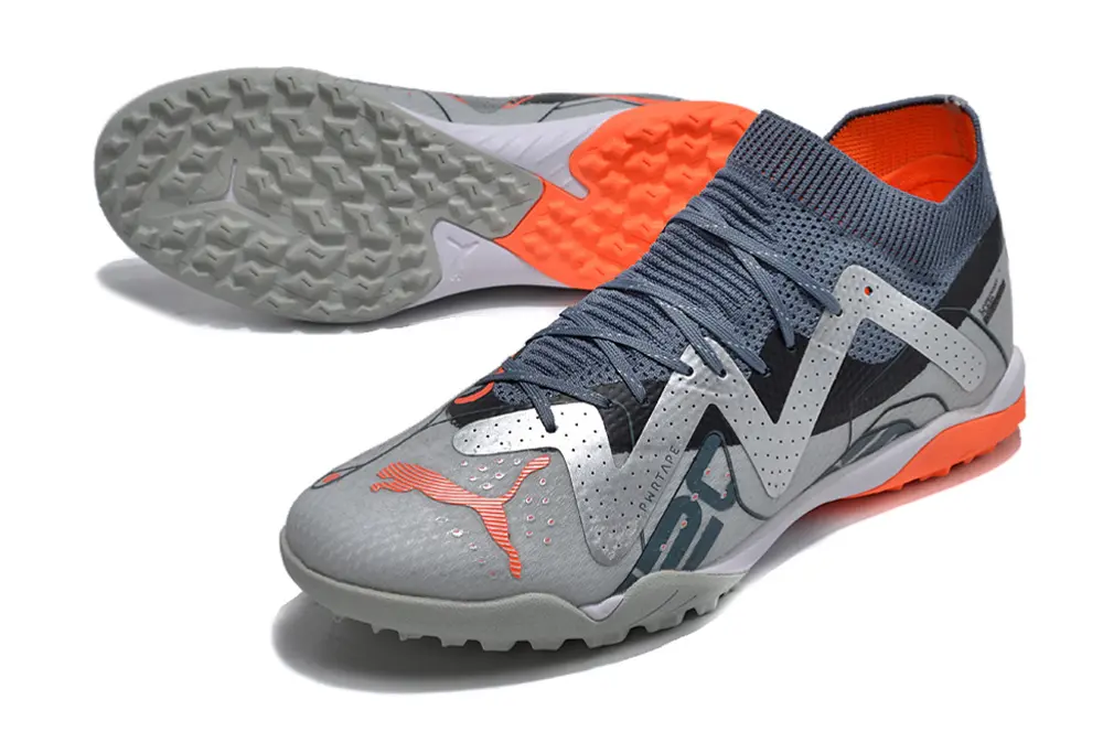 Puma Future Ultimate TF - Gray/Bright Orange/Charcoal Black