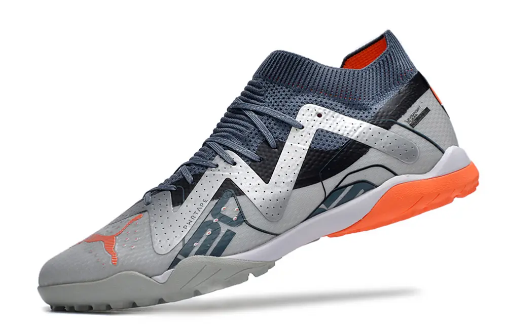 Puma Future Ultimate TF - Gray/Bright Orange/Charcoal Black