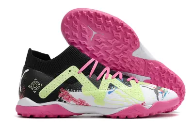 Powercat Tokyo Match x Puma Future Ultimate TF - Black/Neon Green/Pink Blast