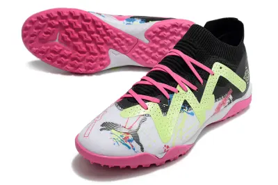 Powercat Tokyo Match x Puma Future Ultimate TF - Black/Neon Green/Pink Blast