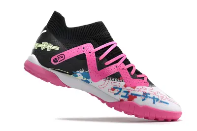 Powercat Tokyo Match x Puma Future Ultimate TF - Black/Neon Green/Pink Blast