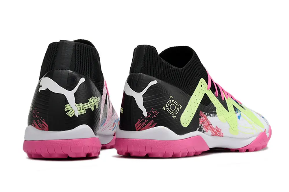 Powercat Tokyo Match x Puma Future Ultimate TF - Black/Neon Green/Pink Blast