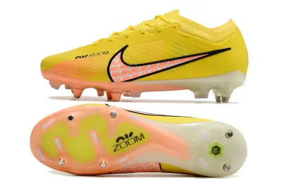 Nike Air Zoom Mercurial Vapor 15 Elite SG - Yellow/Sunshine Yellow/Coral Pink