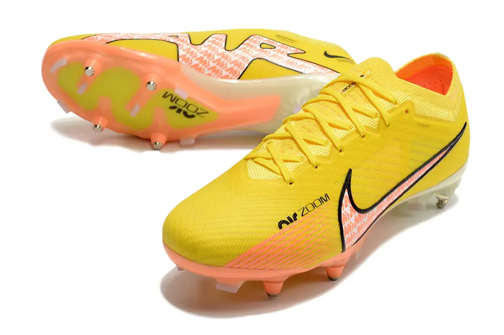 Nike Air Zoom Mercurial Vapor 15 Elite SG - Yellow/Sunshine Yellow/Coral Pink
