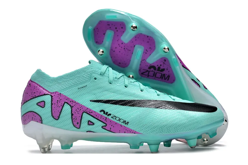 Nike Air Zoom Mercurial Vapor 15 Elite SG - Aqua/Vibrant Purple/Pure Black