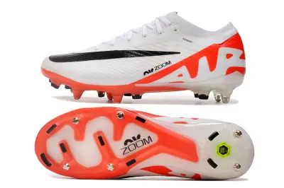 Nike Air Zoom Mercurial Vapor 15 Elite SG - White/Electric Orange/Sleek Black